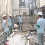 解体・外構工事現場へ　８月度安全パトロール